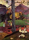 Paul Gauguin Wall Art - In Olden Times